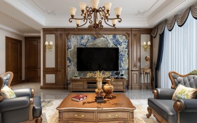 美式客餐厅3D模型下载